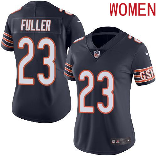 2019 Women Chicago Bears #23 Fuller BLUE Nike Vapor Untouchable Limited NFL Jersey->women nfl jersey->Women Jersey